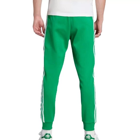 Adidas Originals Men's Green White Adicolor Classics SST Track Pants IK3515 - Picture 3 of 4